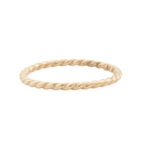 GOLDEN CLEF Gold Made In Italy 14k Gold San Marco Stacking Ring